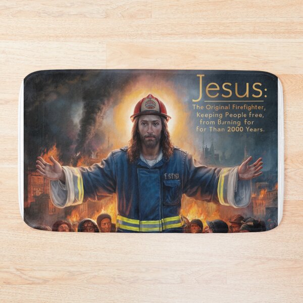 Item preview, JESUS THE ORIGINAL FIREFIGHTER designed and sold by Obinne.