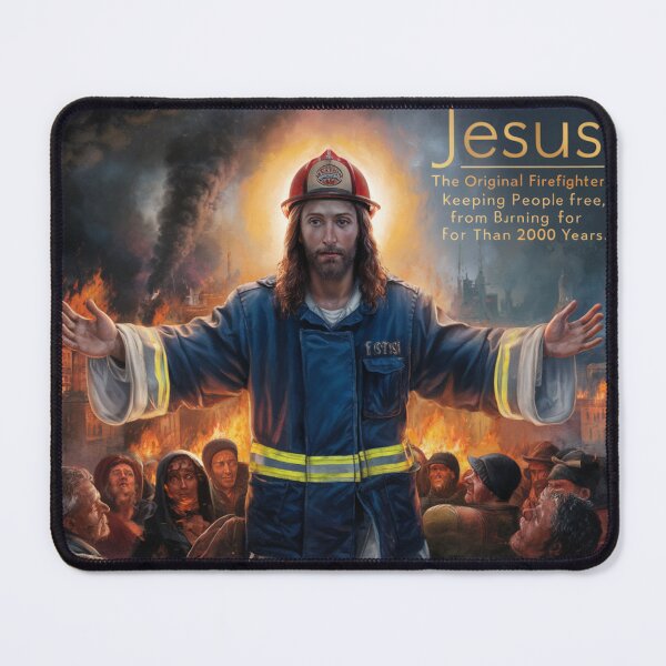 Item preview, JESUS THE ORIGINAL FIREFIGHTER designed and sold by Obinne.