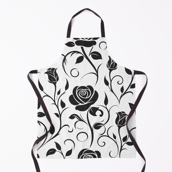 Item preview, Black and white flower pattern designed and sold by Haji Kamora.