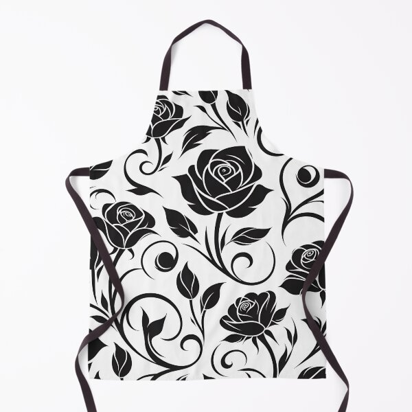 Item preview, Black and white flower pattern designed and sold by Haji Kamora.