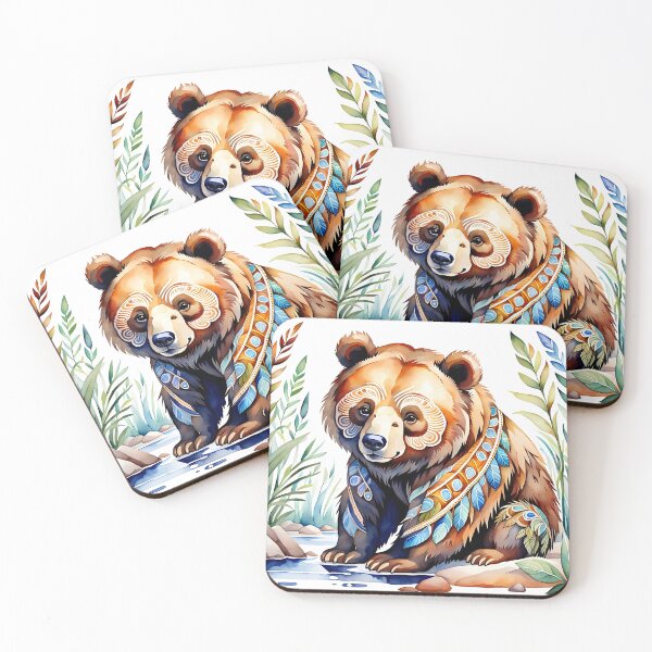 Item preview, Cute baby bear, native style art designed and sold by Ilikeiwantilove.