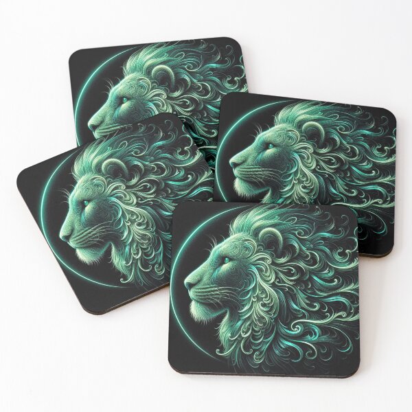 Item preview, Emerald Lion Side Portrait designed and sold by Simplybe1.
