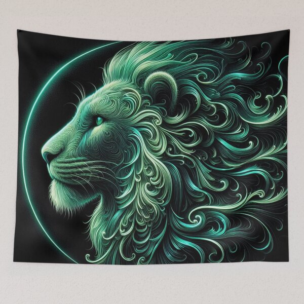Item preview, Emerald Lion Side Portrait designed and sold by Simplybe1.