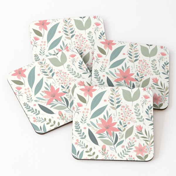 Item preview, Seamless pattern with flowers, leaves designed and sold by Haji  Kamora.