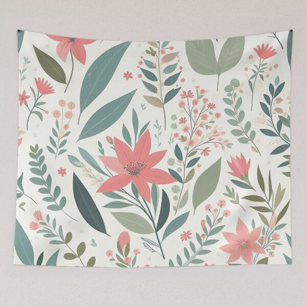 Item preview, Seamless pattern with flowers, leaves designed and sold by Haji  Kamora.