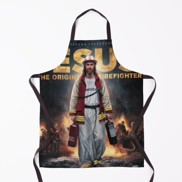 Item preview, CUTE JESUS THE ORIGINAL FIREFIGHTER designed and sold by Obinne.