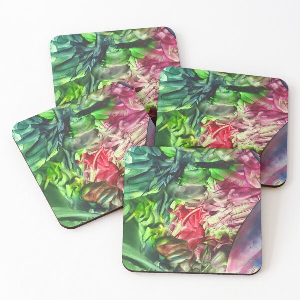 Item preview, Rotated Vibrant Handmade Encaustic Wax Melted Abstract 3D designed and sold by ScotlandArtist.