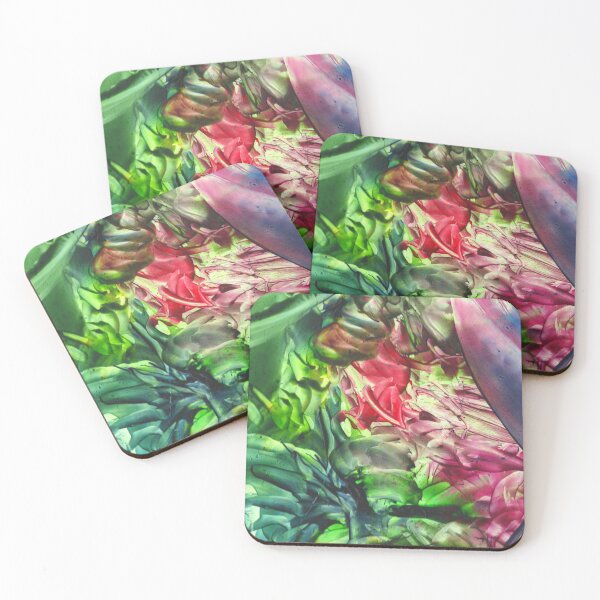 Item preview, Rotated Vibrant Handmade Encaustic Wax Melted Abstract 3D designed and sold by ScotlandArtist.