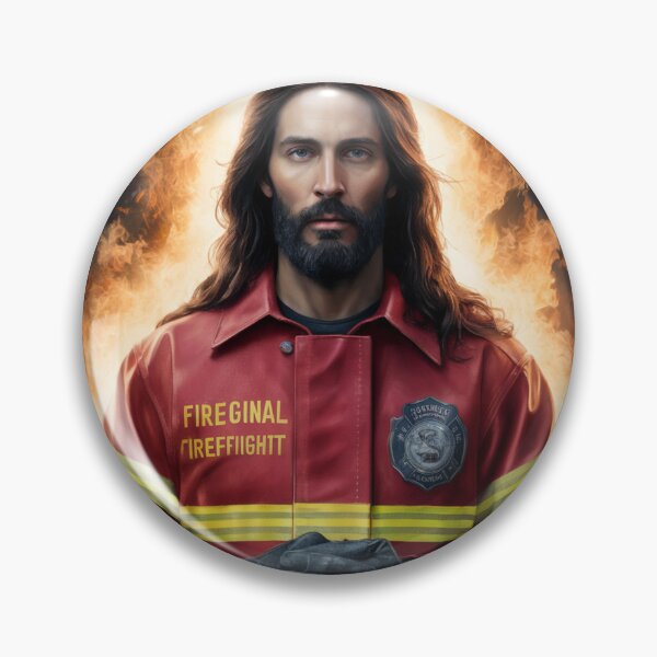 Item preview, CUTE JESUS FIREFIGHTER  designed and sold by Obinne.