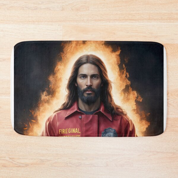 Item preview, CUTE JESUS FIREFIGHTER  designed and sold by Obinne.