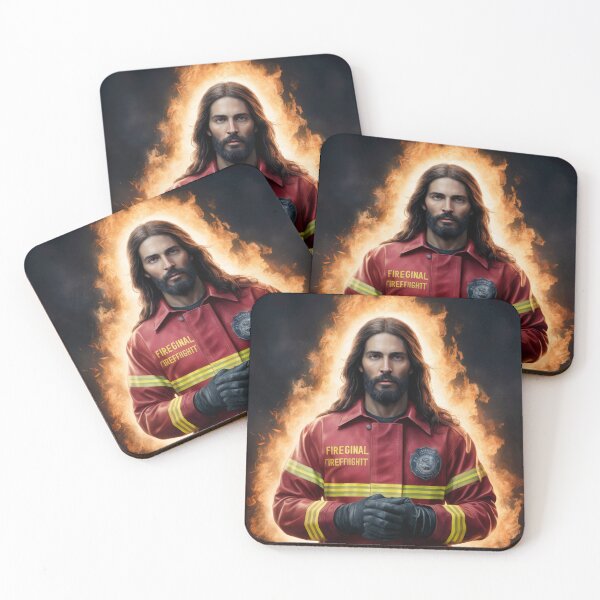 Item preview, CUTE JESUS FIREFIGHTER  designed and sold by Obinne.