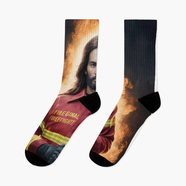 Item preview, CUTE JESUS FIREFIGHTER  designed and sold by Obinne.