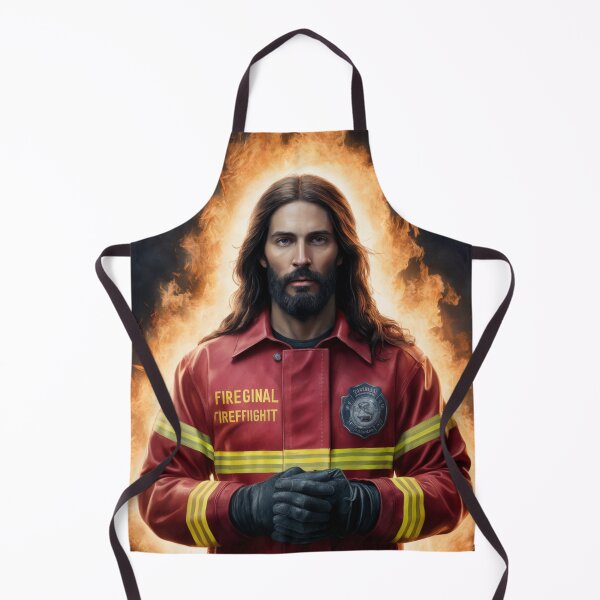 Item preview, CUTE JESUS FIREFIGHTER designed and sold by Obinne.