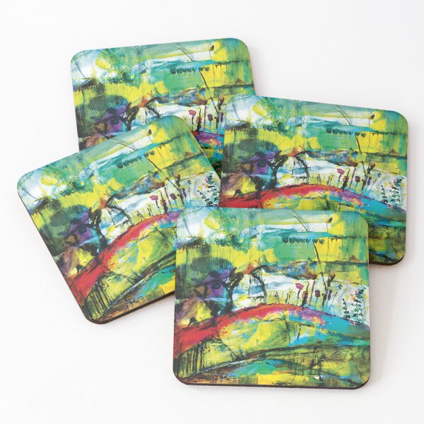 Item preview, Seasons - abstract painting expressive landscape designed and sold by MercuryUrchin.