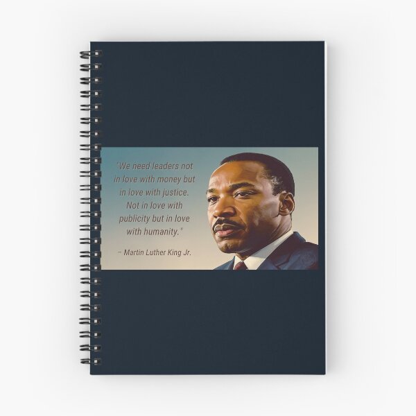 Item preview, MLK Quote: Leaders Love Justice, Not Money designed and sold by JediNeil.