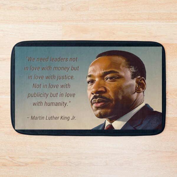 Item preview, MLK Quote: Leaders Love Justice, Not Money designed and sold by JediNeil.