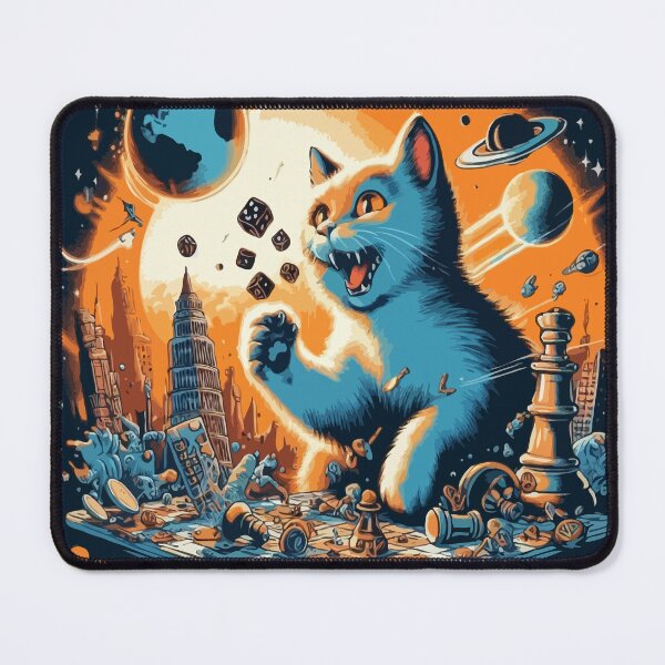Item preview, White Cat Destroyer of Worlds designed and sold by slumknightsllc.