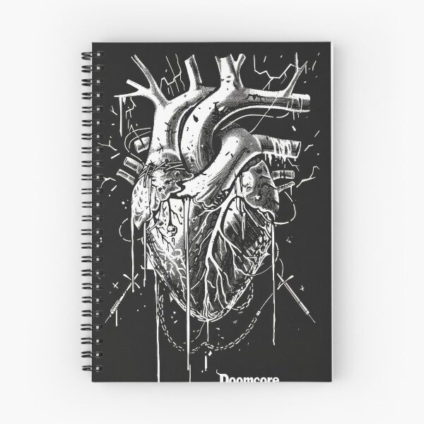 Item preview, Gothic Doomcore Heart with Vintage Flair designed and sold by Piotrek0001.