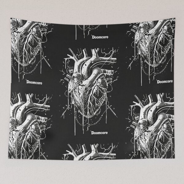 Item preview, Gothic Doomcore Heart with Vintage Flair designed and sold by Piotrek0001.