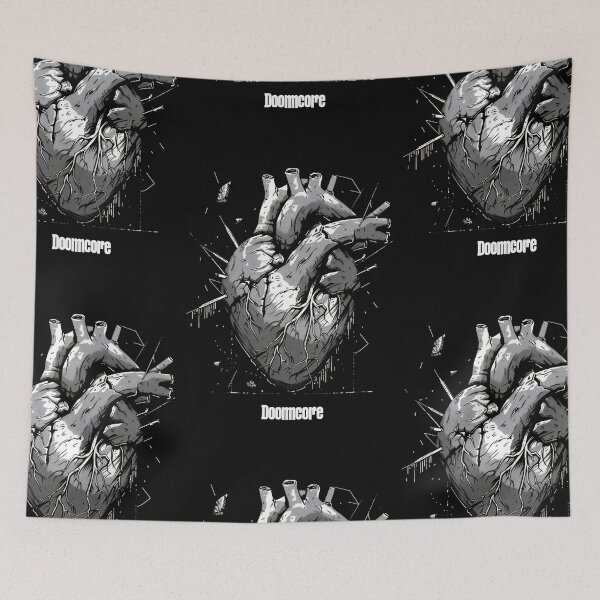Item preview, Gothic Doomcore Heart with Vintage Flair designed and sold by Piotrek0001.
