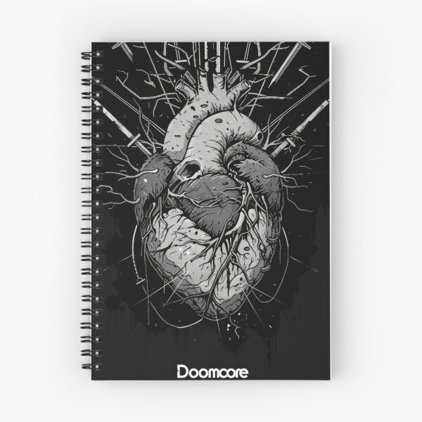 Item preview, Gothic Doomcore Heart with Vintage Flair designed and sold by Piotrek0001.