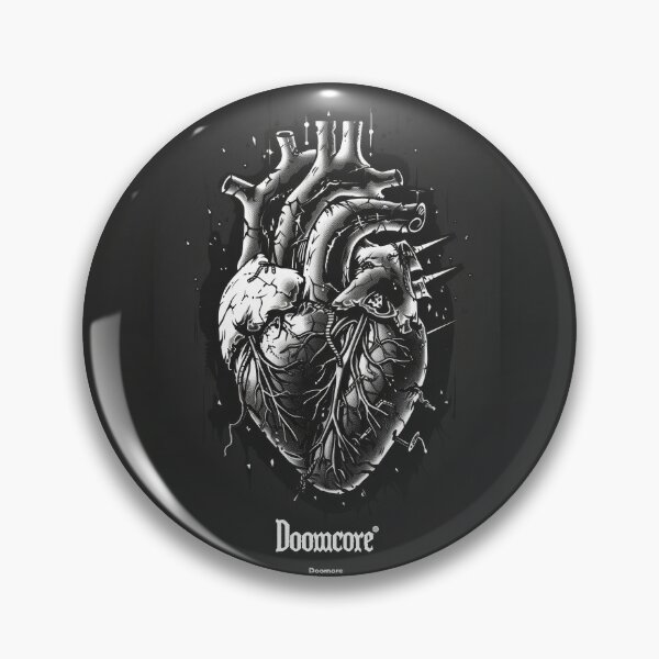 Artikelvorschau, Gothic Doomcore Herz mit Vintage Flair entworfen und verkauft von Piotrek0001.