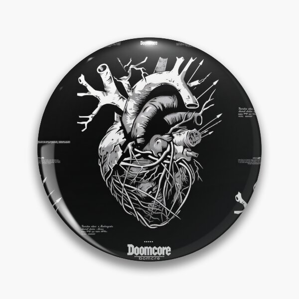 Artikelvorschau, Gothic Doomcore Herz mit Vintage Flair entworfen und verkauft von Piotrek0001.