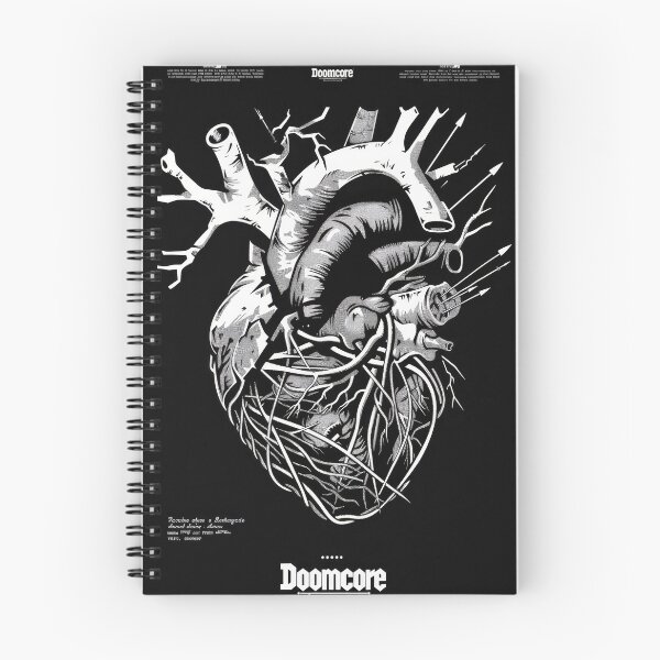 Item preview, Gothic Doomcore Heart with Vintage Flair designed and sold by Piotrek0001.