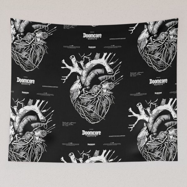 Item preview, Gothic Doomcore Heart with Vintage Flair designed and sold by Piotrek0001.