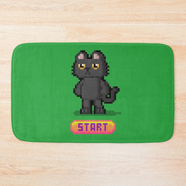 Item preview, BLACK CAT PIXEL ART designed and sold by infinitearte.