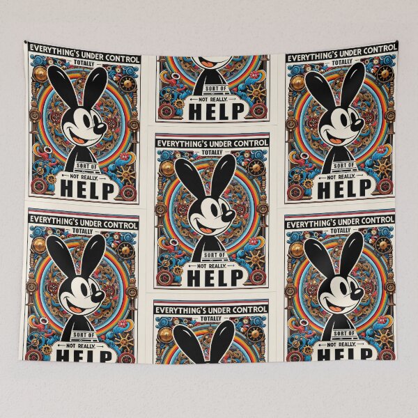 Item preview, Everything is Under Control - Not Really - Oswald The Lucky Rabbit designed and sold by deepglitchart.
