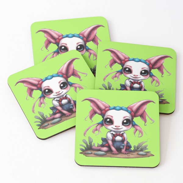Item preview, Harley The Axolotl, Product Colour: Lime Green  designed and sold by Midnight Veil Designs.