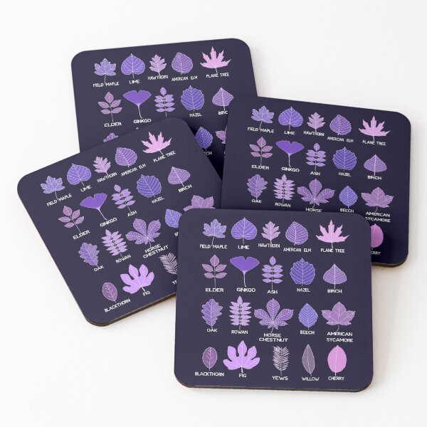 Item preview, Different Types of Tree Leaves, Common Leaves, Nature Lovers designed and sold by Tamarage.