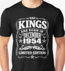 Kings are born in december 1954 Unisex T-Shirt