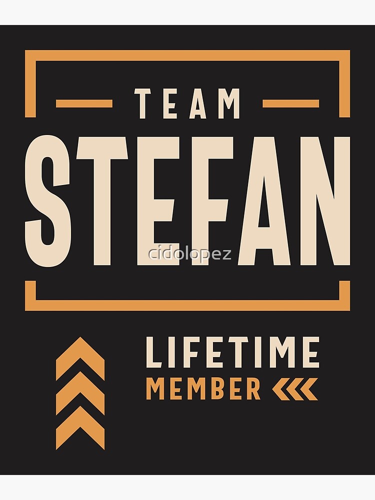 Team Stefan Lifetime Member Funny Name Stefan Postcard