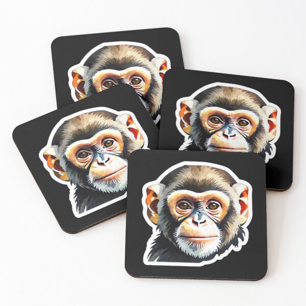 Item preview, watercolor capuchin monkey designed and sold by EuropeanPrints.