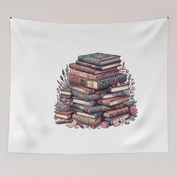 Item preview, Vintage Book Stack Illustration  designed and sold by VelosityPrints.