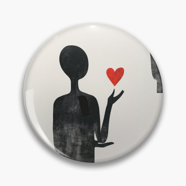 Item preview, Red Heart in Hand - Minimalist Illustration  designed and sold by Piotrek0001.