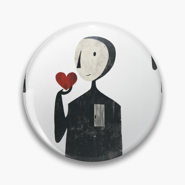 Item preview, Red Heart in Hand - Minimalist Illustration  designed and sold by Piotrek0001.
