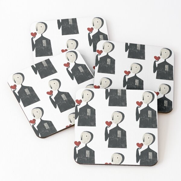 Item preview, Red Heart in Hand - Minimalist Illustration  designed and sold by Piotrek0001.