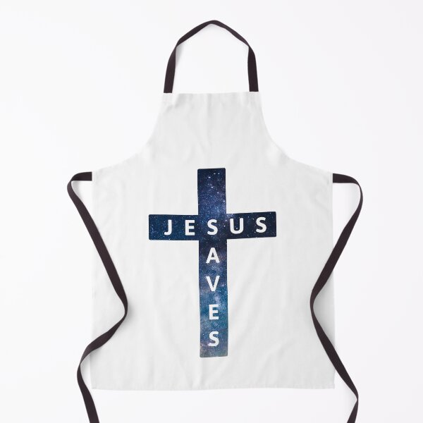 Item preview, Jesus Saves! Starry Night Sky Cross designed and sold by PMCreative.