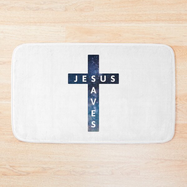 Item preview, Jesus Saves! Starry Night Sky Cross designed and sold by PMCreative.