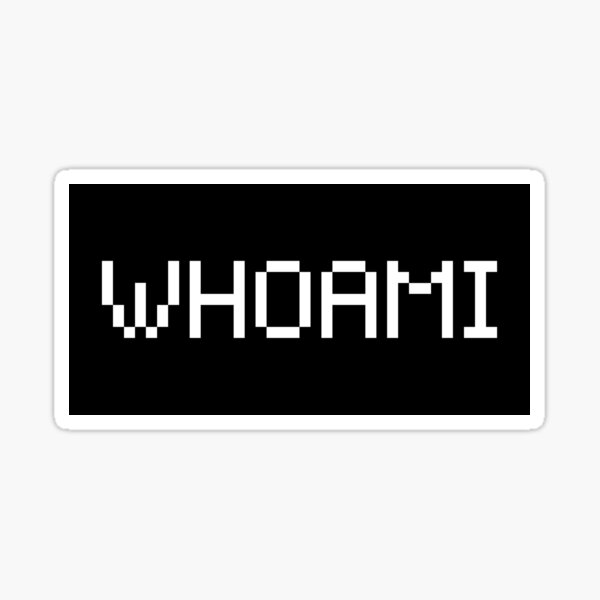 Item preview, 'WHOAMI' Pixel Art Command Line designed and sold by AwkwardPinecone.