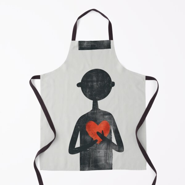 Item preview, Red Heart in Hand - Minimalist Illustration designed and sold by Piotrek0001.