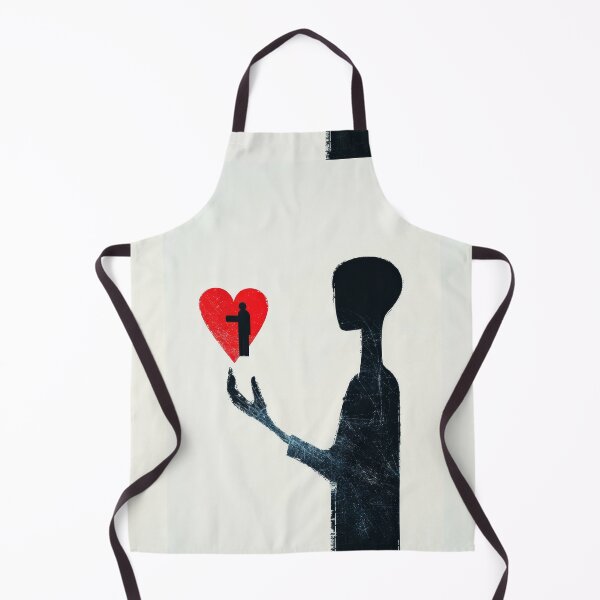 Item preview, Red Heart in Hand - Minimalist Illustration designed and sold by Piotrek0001.