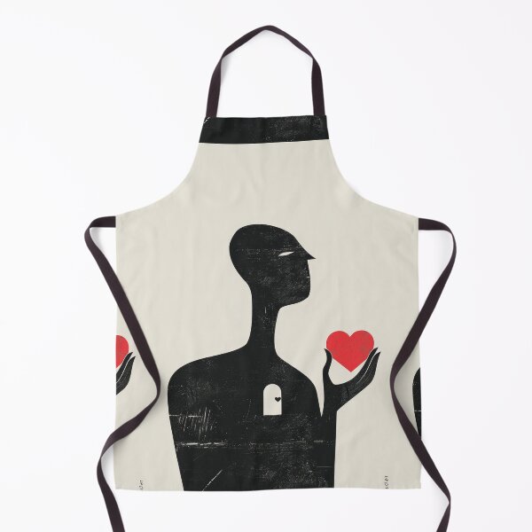 Item preview, Red Heart in Hand - Minimalist Illustration designed and sold by Piotrek0001.