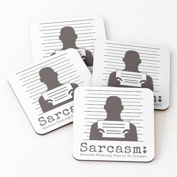 Item preview, Sarcasm: because beating people up is illegal T-Shirt designed and sold by MSignatureTees.