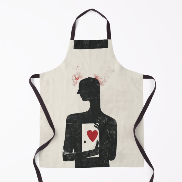 Item preview, Red Heart in Hand - Minimalist Illustration designed and sold by Piotrek0001.