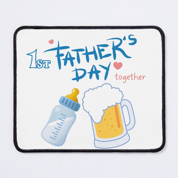 Item preview, First Fathers Day Together baby bottle beer designed and sold by IdealgniteCreat.