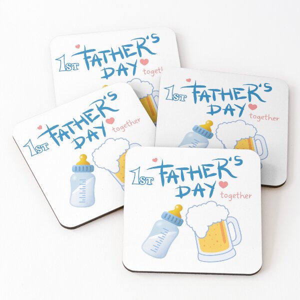 Item preview, First Fathers Day Together baby bottle beer designed and sold by IdealgniteCreat.